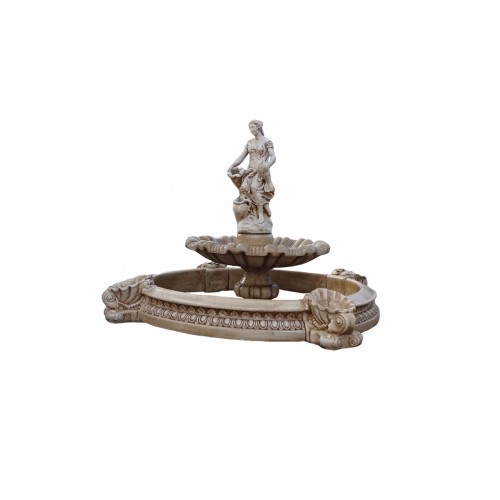Fontanna ogrodowa - basen z fontanną i figurką pięknej kobiety Art.1060